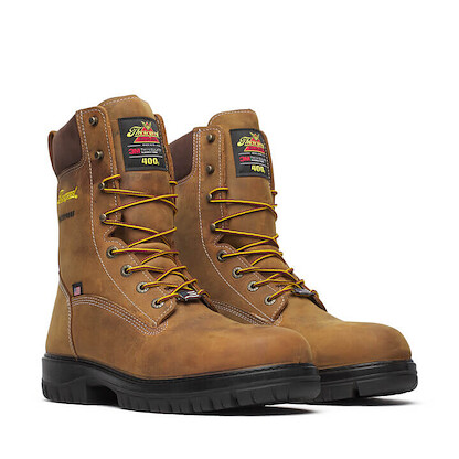 Thorogood Men's 8" Genesis Series Nano Composite Toe Waterproof Insulated Work Boot Chestnut - 804-4259