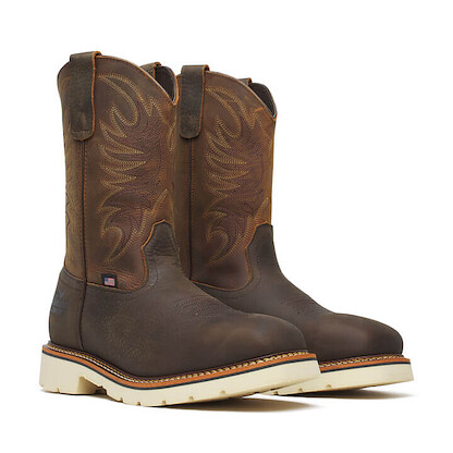 Thorogood Men's 11" American Heritage Steel Toe Wellington Work Boot Brown/Pebble -  804-4331