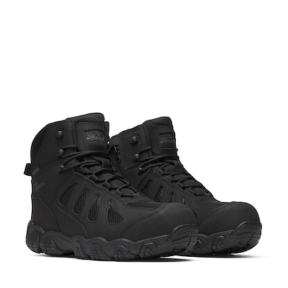 Thorogood Men's 6" Crosstrex Series Side Zip Composite Toe BBP Waterproof Hiker Work Boot Black - 804-6290