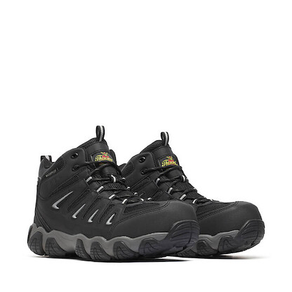 Thorogood Men's Crosstrex Series Composite Toe Waterproof Hiker Work Boot Black/Grey - 804-6292