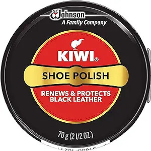 KIWI Black Shoe Polish (1.125 oz) - KIWI-BLACK