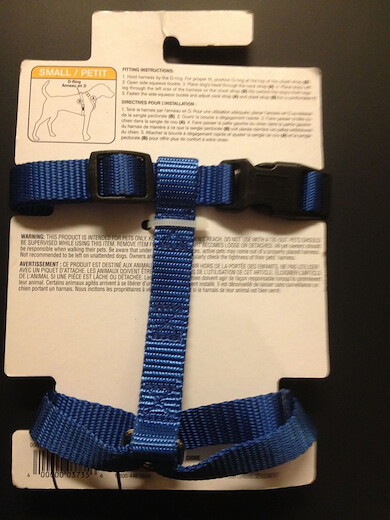 Boots and Barkley Blue Small Dog Harness 5/8" X 9 1/2"----14"