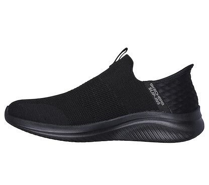 Skechers Men's Ultra Flex 3.0 Smooth Step Hands Free Slip-ins Sneaker, Black/Black, 11 Wide