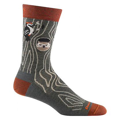 Darn Tough Men's Woody Crew Lightweight Lifestyle Sock Forest - 6111-FOREST