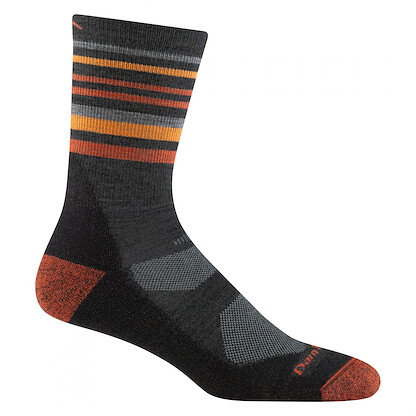 Darn Tough Men's Fastpack Micro Crew Lightweight Hiking Sock Charcoal - 5012-CHARCOAL