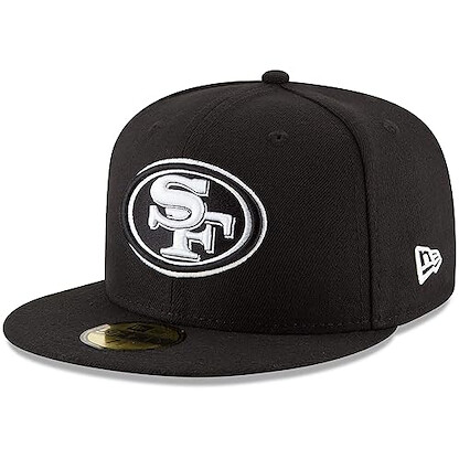 NFL San Francisco 49ers Men's 59Fifty Fitted Cap, 7.375, Black