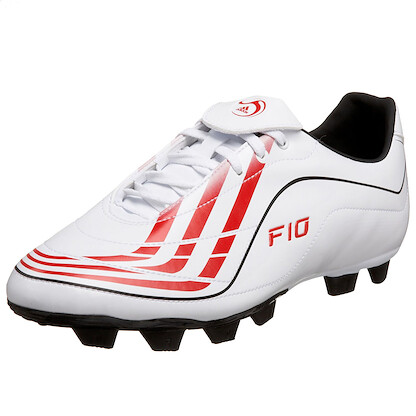 Adidas Men's F10-9 TRX Firm Ground Soccer Cleat White/Red/Black - 034728