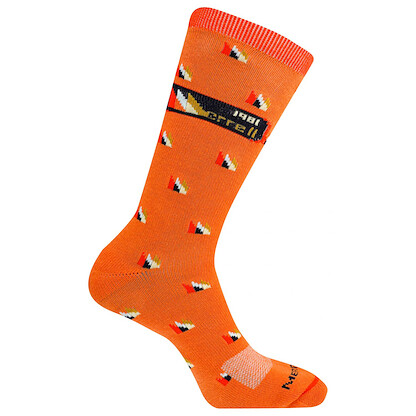 Merrell Unisex Retro Logo Cotton Crew Socks Orange (1 pair) - MEA33592C1B4001-ORANG