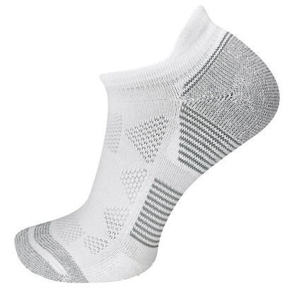 Merrell Unisex Moab Speed Lightweight Hiking Low Cut Tab Socks White (1 pair) - MEA33725T1B4001-WHITE