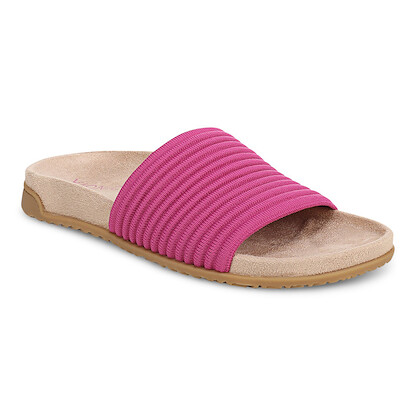 Vionic Women's Evie Knit Slide Sandal Dark Rose Violet Knit - J5081F3652