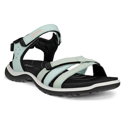 ECCO Women's Offroad Roam Sandal Emerald/Dusty Peach/Emerald - 85330361247