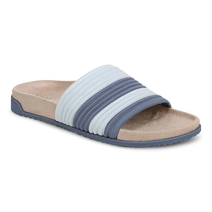 Vionic Women's Evie Knit Slide Sandal Pacific Blue/Ice Blue Knit - J5081F3403