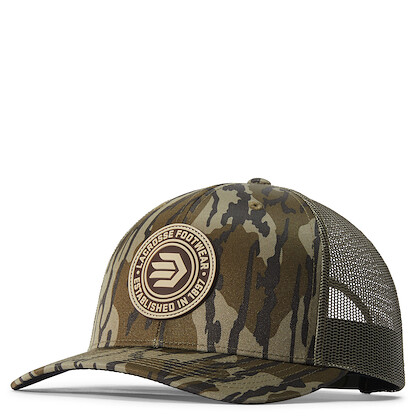 LaCrosse Men's Rubber Patch Trucker Hat Mossy Oak Bottomland Camo Print - 918582