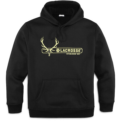 LaCrosse Unisex Elk Hoodie Black - 918588