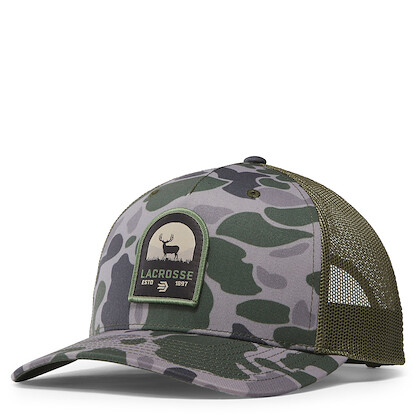 LaCrosse Unisex Booner Mulie Trucker Hat Duck Camo - 918636