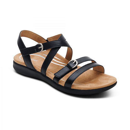 Aetrex Women's Hadley Sandal Black - OP1100W