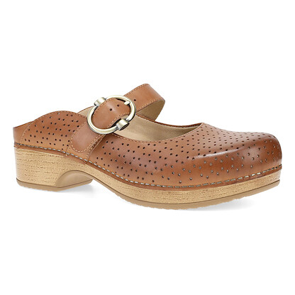 Dansko Women's Blaire Tan Burnished Calf Leather - 9443641400