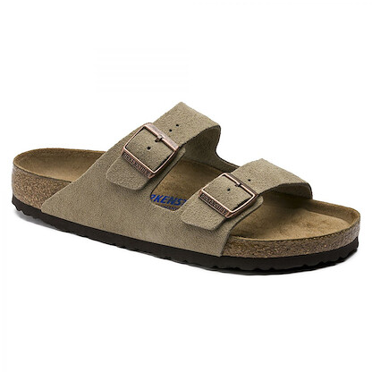 BIRKENSTOCK Unisex Arizona Soft Footbed Taupe Suede (regular width) - 0951301