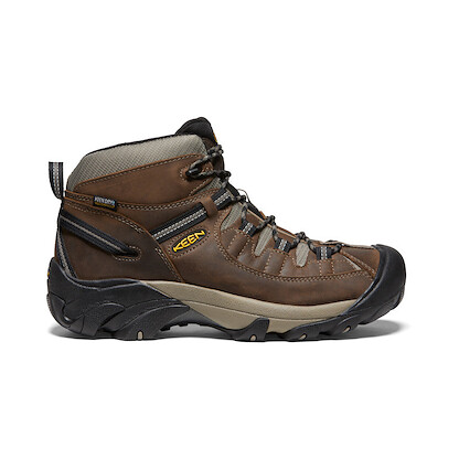 KEEN Men's Targhee II Mid Wide Waterproof Hiking Boot Shitake/Brindle - 1012126