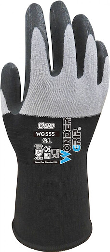 Wonder Grip Unisex Duo Glove Black/Grey - WG-555