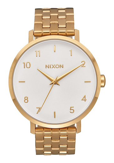 Nixon Women's Arrow Stainless Steel Watch All Gold/White -  A1090504-00