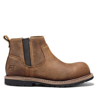 Timberland PRO Men's Millworks Chelsea Composite Toe Work Boot Brown - TB0A1RXY214