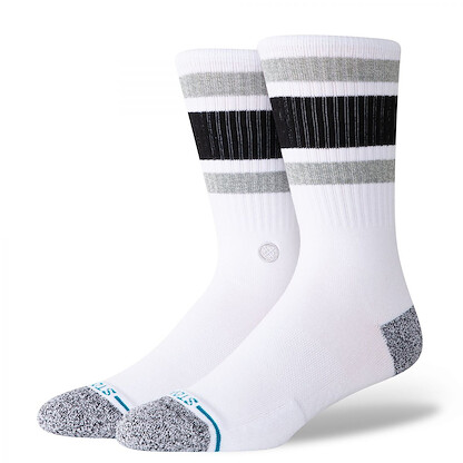 Stance Unisex Boyd Crew Medium Cushion Socks White - A556A20BOS-WHT