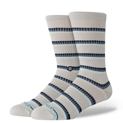 Stance Unisex Multistripe Ribbed Crew Grey - A556D25MUL-GRY