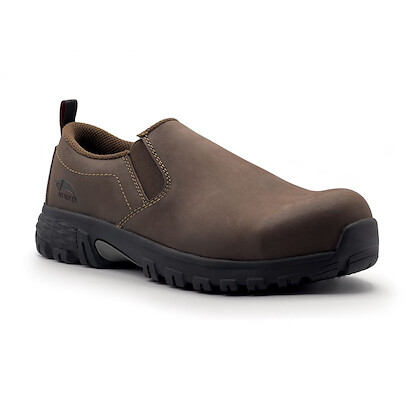 Avenger Men's Flight Slip-On Composite Toe ESD Work Shoe Brown - A7035