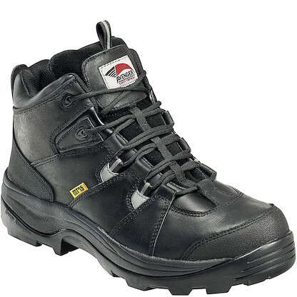 Avenger Men's 5" Hiker Steel Toe Internal Metatarsal Guard EH Work Boot Black - A7313