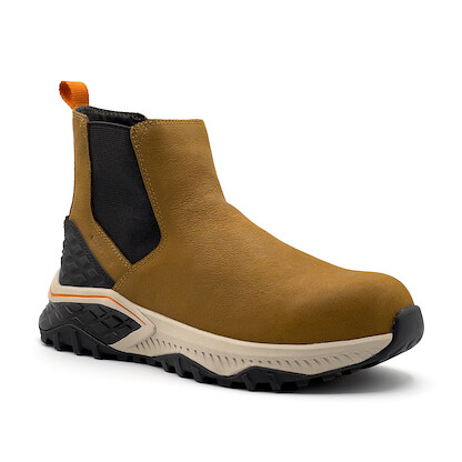 Avenger Women's 6" Summit Trail Chelsea Composite Toe EH Slip Resistant Work Boot Light Brown - A8808