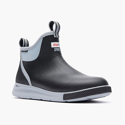 XTRATUF Men's 6 in Sport Tailgate Ankle Deck Boot Black - ADSM7TP