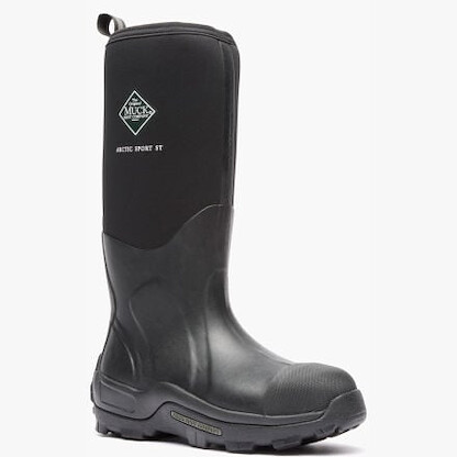 Muck Boot Company Men's Arctic Sport Steel Toe Insulated Waterproof Work Boot Black - ASPSTL