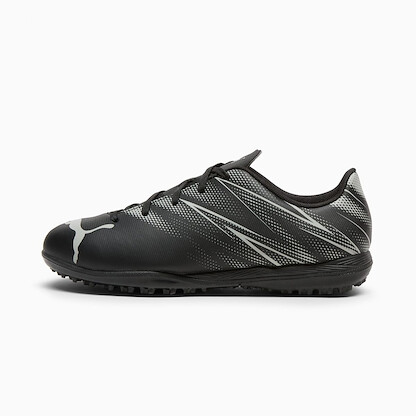 PUMA Unisex Kids' Attacanto Turf Soccer Cleats Black/Silver Mist - 10748101