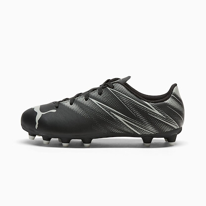 PUMA Unisex Kids' Firm Ground/Artificial Ground Soccer Cleats Black/Silver Mist - 10748001