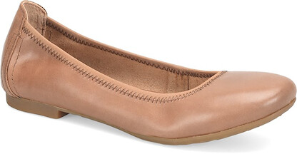 Born Women's Julianne Flat Mid Brown Full Grain Leather - B78206