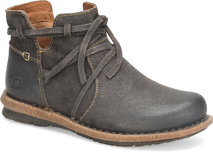 Born Women's Tarklin Ankle Boot Dark Grey (Concrete) Distressed - BR0013642