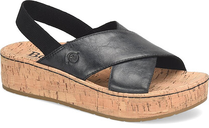 Born Women's Sandra Sandal Black Full Grain Leather - BR0056203