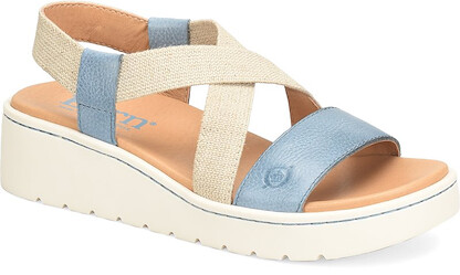 Born Women's Kasady Sandal Azzuro (blue) Leather - BR0057304
