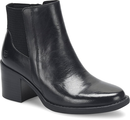 Born Women's Henni Chelsea Boot Black Full Grain Leather - BR0065403