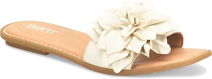 Born Women's Hibiscus Flat Sandal Cream (Birch) - BR0069179