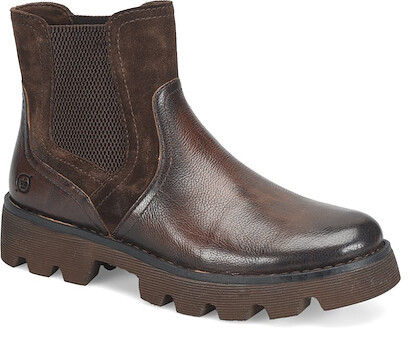 Born Women's Skyway Chelsea Boot Brown Combo (Cuoio/Castagno) - BR0078257