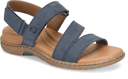 Born Women's Seak Sandals Navy Nubuck - BR0085036