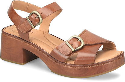 Born Women's Bella Sandals Dark Tan Leather - BR0085425