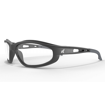 Edge Eyewear Unisex Dakura Safety Glasses Black/Clear with Vapor Shield - SW111VS