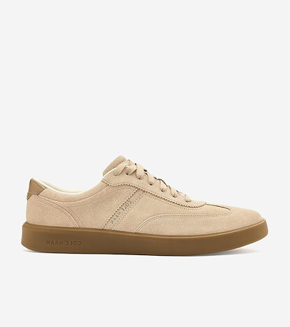 Cole Haan Men's Grand Crosscourt Hingham Sneakers Dark Latte Suede/Light Whiskey/Dark Gum - C44818