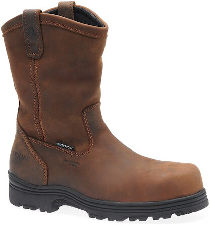 CAROLINA Men's 10" Laser Composite Toe Waterproof Wellington Work Boot Brown - CA2533