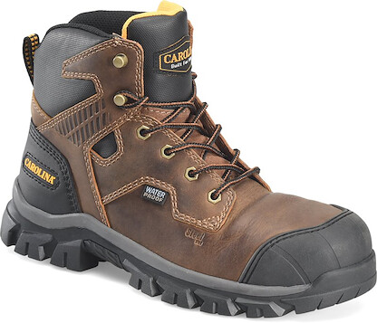 CAROLINA Men's 6" Falcon Steel Toe Waterproof Work Boot Dark Brown - CA3590
