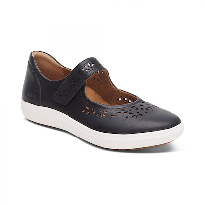 Aetrex Women's Erica Mary Jane Black Cutout - CA420W