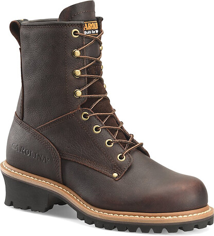CAROLINA Women's 8" Soft Toe Logger Work Boot Dark Brown - CA421